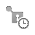 secure,connection,clock icon