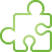 basic, green, puzzle icon