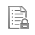 list,lock icon