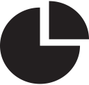 quarter svg vector icon