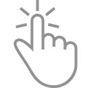 click, finger, one svg vector icon