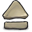beige,eject icon