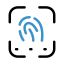 biometric, finger, fingerprint, identity, thumb svg vector icon