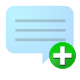 add, message icon