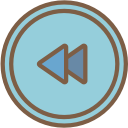 audio, media, media player, music, rewind, video player svg vector icon