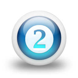 glossy,blue,orb icon