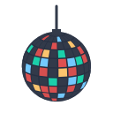 disco, lamp, newyears, party svg vector icon