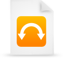 document, file, orange, paper icon