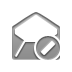envelope,open,cancel icon