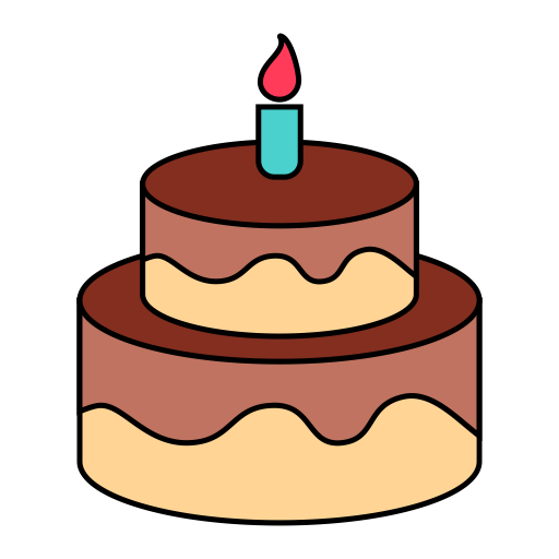 Birthday Cake svg vector icon