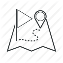 flag, gps, location, map, marker, navigation, pin icon