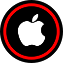 apple, media, online, social svg vector icon