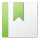 bookmark, green icon