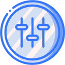 audio, media, media player, music, settings, video player svg vector icon