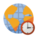 world,clock icon