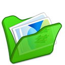 folder, green, mypictures icon