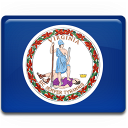 virginia,flag icon