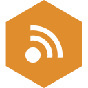 hexagon, media, rss, social svg vector icon