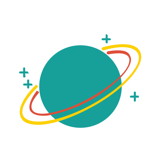 Cosmic Planet svg vector icon
