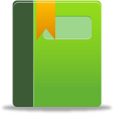 album, book, bookmark, green icon