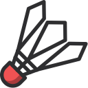 badminton, birdie, sport svg vector icon