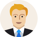 avatar, business, costume, male, man, office, user svg vector icon