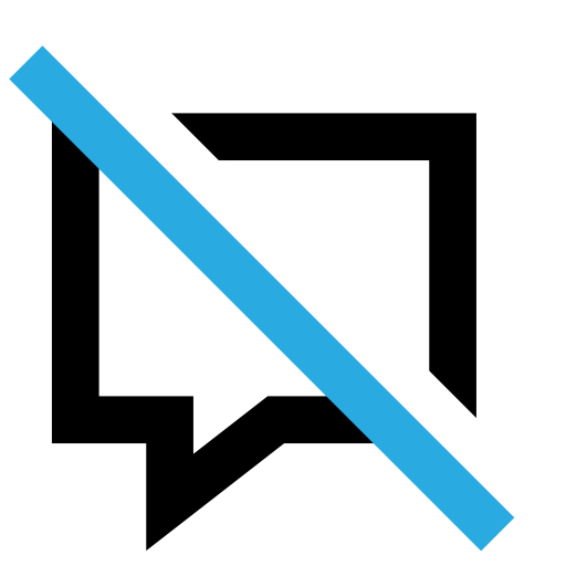 Reject Message svg vector icon