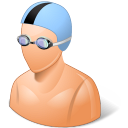 male, swimmer icon