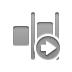 distribute,horizontal,right icon