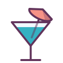 alcohol, bar, cocktail, drink, glass, party, summer svg vector icon