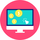 click, pay, per, ppc svg vector icon