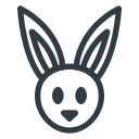 animal, bunny, easter, rabit svg vector icon