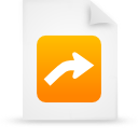 document, file, orange, paper icon