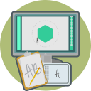 computer, design, graphic, technology svg vector icon