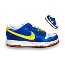 nike,dunk,blue icon