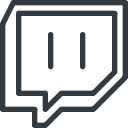 logo, media, social, twitch svg vector icon