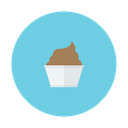chocolate, cream, cup, dessert, ice icon