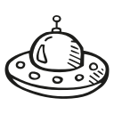 alien, astronomy, ship, space, space craft, space ship svg vector icon