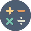 calculation, calculator, math, mathematics svg vector icon