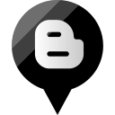 blogger, media, social svg vector icon