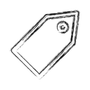 cut, productivity, social, tag svg vector icon