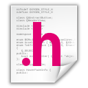 chdr, text, x icon