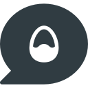 buble, chat, easter, message svg vector icon
