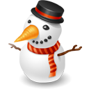 christmas, snowman, winter icon