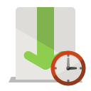 download,clock icon