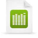 document, file, green, paper icon