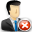 delete, male, man, user icon
