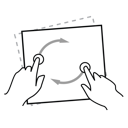 gestureworks, media, rotate icon