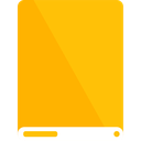 amber, drive, white icon