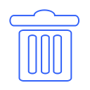 delete, garbage, recycle, remove, trash svg vector icon